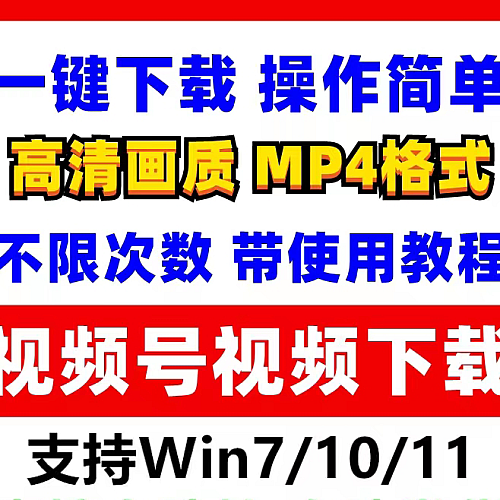 【电脑软件】电脑视频号视频下载公众号视频下载提取工具软件MP4下载
