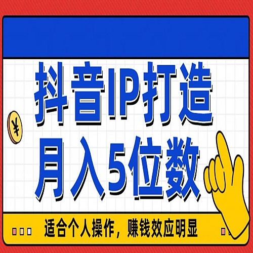 抖音IP打造，适合个人操作，赚钱效应明显，月入5位数下载
