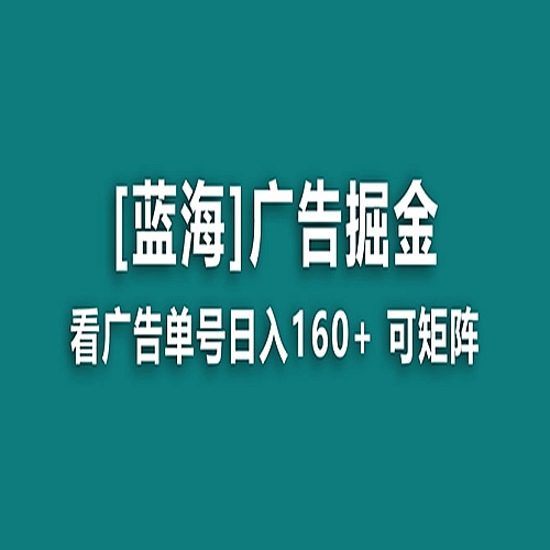 广告掘金日赚160+（附养机教程） 长期稳定，收益秒到下载