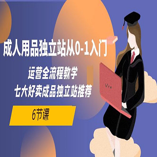成人用品独立站从0-1入门，运营全流程教学，七大好卖成品独立站推荐-6节课下载