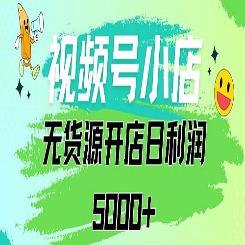 视频号无货源小店从0到1日订单量千单以上纯利润稳稳5000+下载