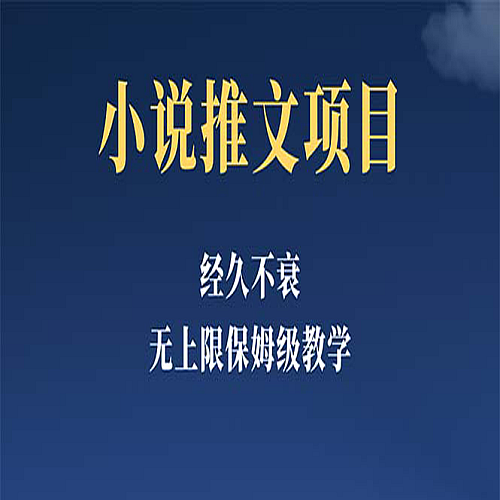 经久不衰的小说推文项目，单号月5-8k，保姆级教程，纯小白都能操作下载