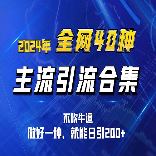2024年全网40种暴力引流合计，做好一样就能日引100+下载