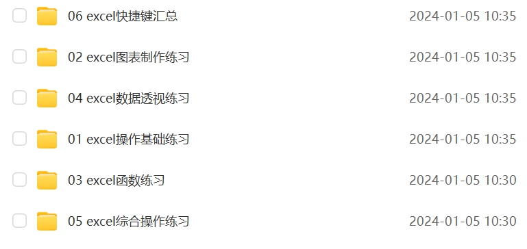 excel练习素材题库函数公式表格练习题实操基础数据透视图表制作