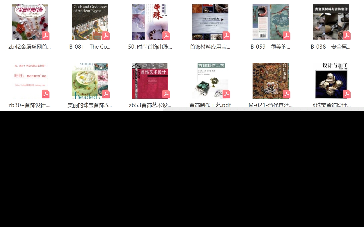 传统首饰服饰DIY古风电子版簪钗冠敦煌图案教学头饰点翠书步摇
