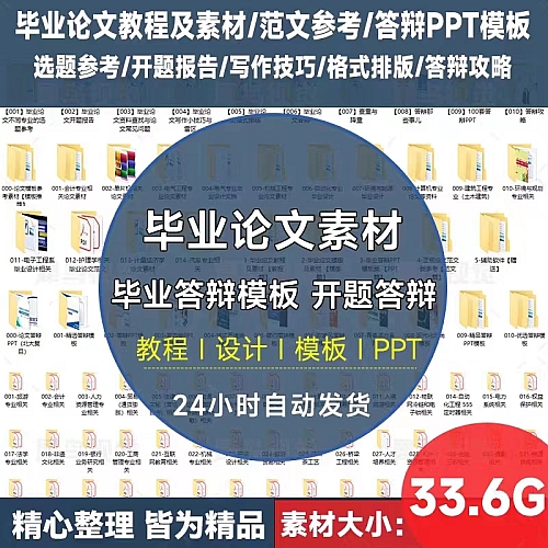 毕业论文PPT模板毕业答辩素材及教程word开题报告查重技巧下载