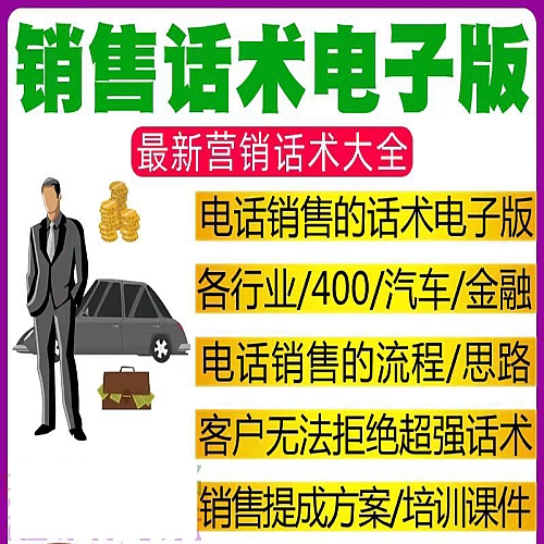 销售话术电子版业务代表导购营销沟通卖货推销精准实战技巧用语下载