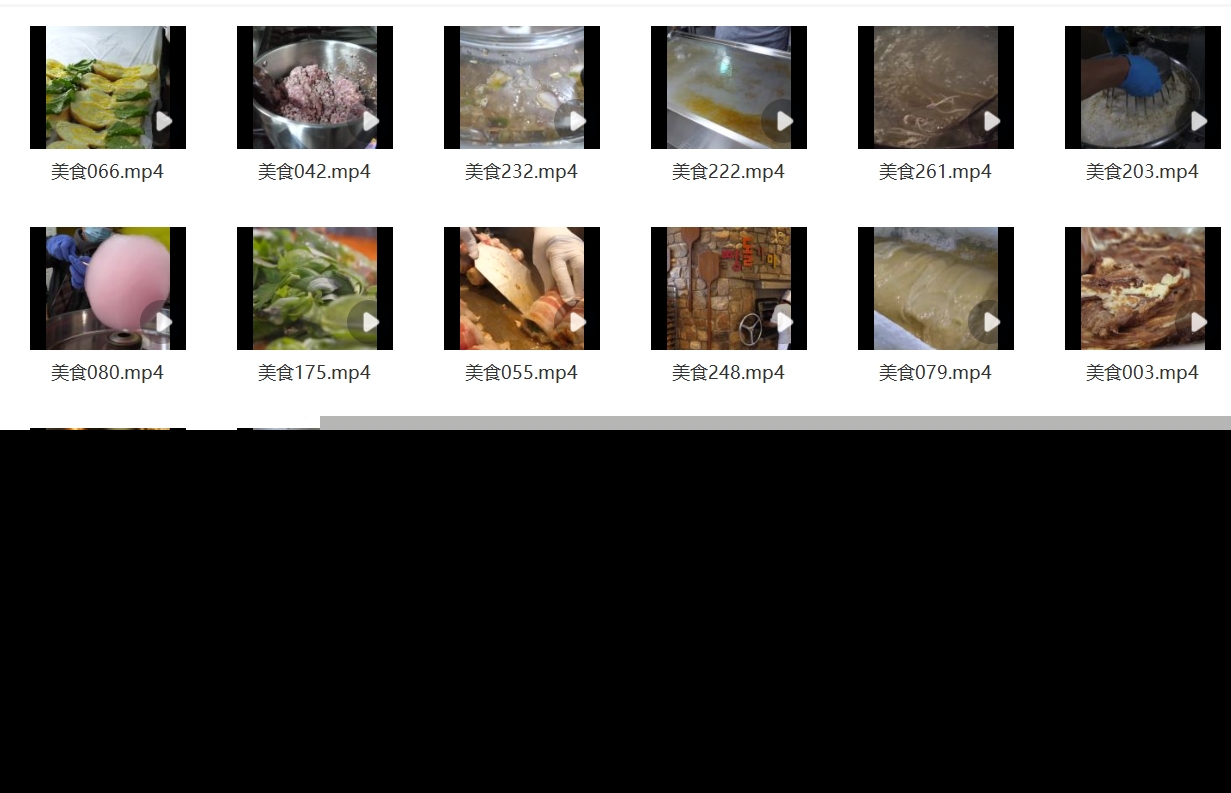 韩国外街头美食料理特色小吃烹饪制作解减压高清视频小说推文素材