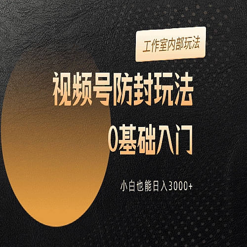 2024视频号升级防封玩法，零基础入门，小白也能日入3000+下载