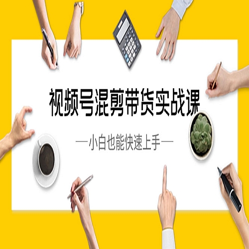 视频号-混剪带货实战课，小白也能快速上手（10节课）下载